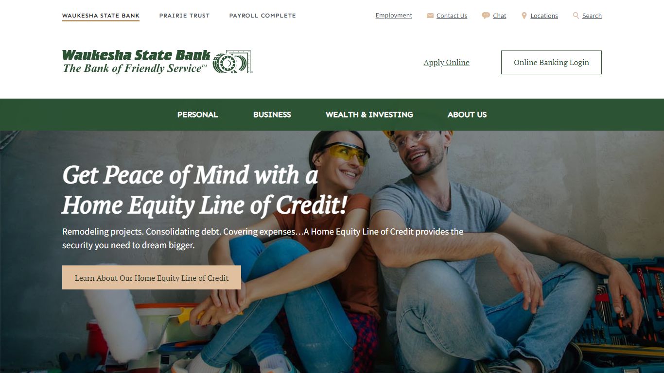 Waukesha State Bank | Business Loans | Home Loans | Checking Accounts
